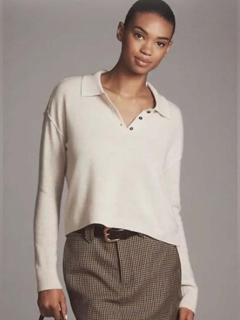 Pilcro Cashmere V-Neck Sweater